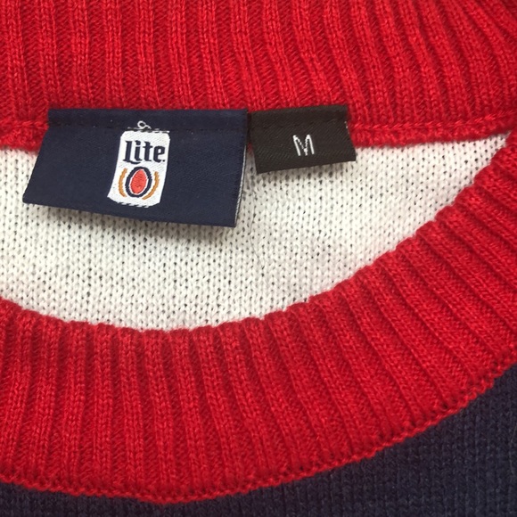 Miller Lite Ugly Christmas Sweater Size M - Picture 2 of 5